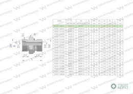 Przyłączka hydrauliczna metryczna BB (XGE) M12x1.5 06L x M10x1 ED Waryński ( sprzedawane po 5 )