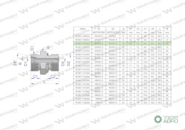 Przyłączka hydrauliczna metryczna BB (XGE) M16x1.5 10L x M12x1.5 ED Waryński ( sprzedawane po 5 )