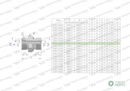 Przyłączka hydrauliczna metryczna BB (XGE) M18x1.5 12L x M14x1.5 ED Waryński ( sprzedawane po 5 )