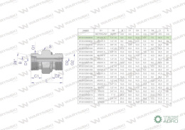 Przyłączka hydrauliczna (odmiana ciężka XGE) BB M14x1.5 06S x 1/4