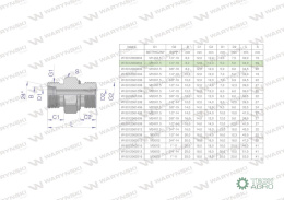 Przyłączka hydrauliczna (odmiana ciężka XGE) BB M16x1.5 08S x 1/4