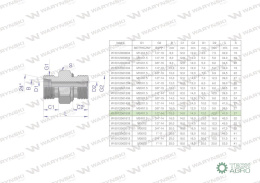 Przyłączka hydrauliczna (odmiana ciężka XGE) BB M24x1.5 16S x 1/2