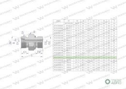 Przyłączka hydrauliczna (odmiana ciężka XGE) BB M24x1.5 16S x 3/4