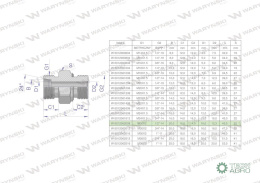 Przyłączka hydrauliczna (odmiana ciężka XGE) BB M30x2 20S x 1/2