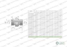 Przyłączka hydrauliczna (odmiana ciężka XGE) BB M36x2 25S x 1