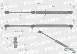 Siłownik podnoszenia maski New Holland 5177277 POLMO