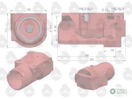 Cylinder podnośnika MF-4 ORYGINAŁ URSUS