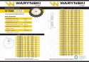 Koło zębate hartowane tarcza 08B-1 (R1 1/2) Z-14 Waryński