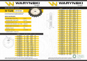 Koło zębate hartowane tarcza 12B-1 (R1 3/4) Z-15 Waryński