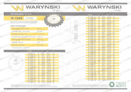 Koło zębate hartowane tarcza 16B-1 (R1 1) Z-23 Waryński