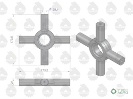 Krzyżak mechanizmu różnicowego 2746135M2 MF3/MF4 ORYGINAŁ URSUS