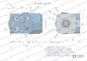 Orbitrol hydrauliczny W-ORBS-OR 125 cm3/obr z zaworami (System Open Center - z reakcją z kół na kierownicę) Waryński