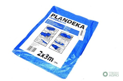 Plandeka LEKKA 2x3m (niebieska) gramatura 55g/m2