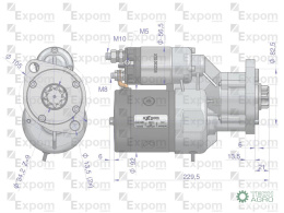 Rozrusznik z reduktorem typu Magneton DEUTZ 9142708 Blue Line EXPOM KWIDZYN