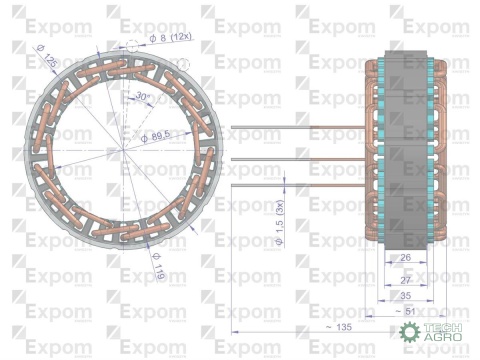 Stojan alternatora 0120488205EX Nowy Typ EXPOM KWIDZYN eu