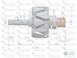 Wirnik alternatora EX241020 MF3 Nowy Typ EXPOM KWIDZYN eu