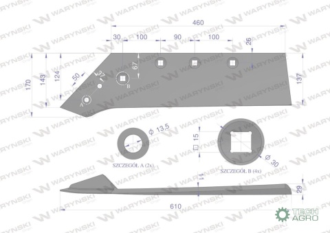 LEMIESZ 16" G&B 173613 WARYŃSKI