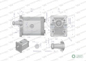 Pompa hydrauliczna zębata 31.0cm3 (grupa 2 - typ europejski) wałek 1:8 przyłącza gwintowane (obroty prawe) max.150 bar Waryński