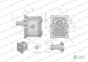 Pompa hydrauliczna zębata 4.0cm3 (grupa 2 - typ europejski) wałek 1:8 przyłącza gwintowane (obroty prawe) max.260 bar Waryński