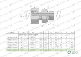 Przyłączka hydrauliczna metryczna AB (EVGE) M26x1.5 18L x M22x1.5 ED Waryński ( sprzedawane po 2 )