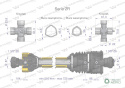 Wał przegubowo-teleskopowy 510-720mm 270Nm szerokokątny CE 2020 seria 2R WARYŃSKI