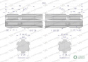 Wałek, WOM frezowany dwustronnie 250mm Z6 - 1 3/8, Waryński