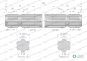 Wałek, WOM frezowany dwustronnie 300mm Z6 - 1 3/8, Waryński