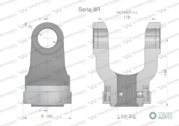 Widłak z pierścieniem 1 3/4 Z20 - 41X118 Seria 9R CE2020 Waryński