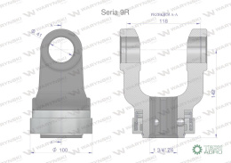 Widłak z pierścieniem 1 3/4 Z6 - 41X118 Seria 9R CE2020 Waryński