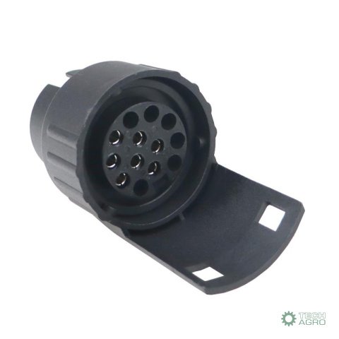 Adapter przejściówka gniazda złącza 7/13 12V wtyki niklowane Premium ELMOT