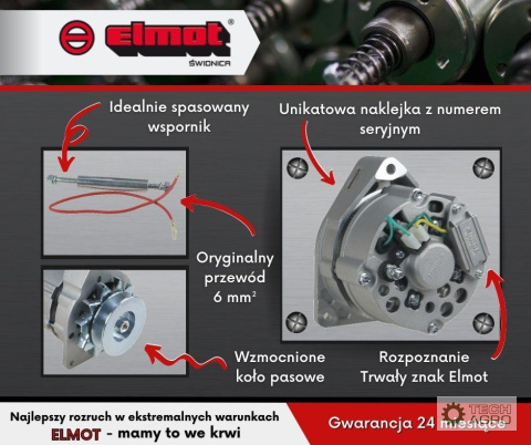 Alternator 50457970 72A Ursus C-360 ELMOT Alternator 50457970 72A Ursus C-360 ELMOT