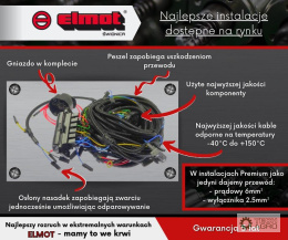 Instalacja C-330 łączona kompletna alternator ELMOT PREMIUM LINE