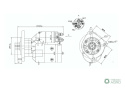 Rozrusznik z reduktorem Fendt Renault typu Magneton 9142801 ELMOT