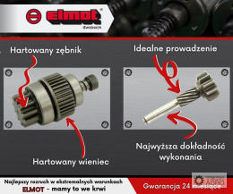 Zespół sprzęgający rozrusznika typu Magneton John Deere 9142700 ELMOT