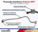 Komplet przewodów wtryskowych 3 szt. MF3 ANDORIA - MOT