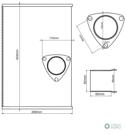 Tłumik pierwszy beczka 3388432M2 Massey Ferguson ANDORIA - MOT