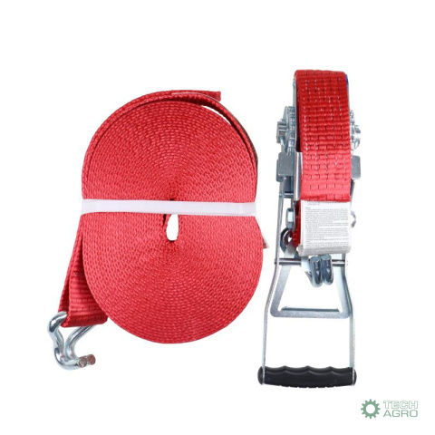 Pas transportowy 5T 14m szer. 50mm komplet z klamrą wzmocniony 330 mm ERGO z atestem, MORGA Pas transportowy 5T 14m szer. 50mm komplet z klamrą wzmocniony 330 mm ERGO z atestem, MORGA