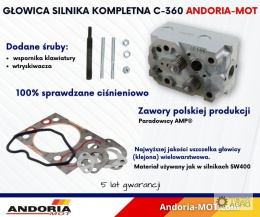 Głowica silnika kompletna C-360 46505340 ANDORIA - MOT