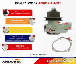 POMPA WODNA C385 2-P NISKA 4 CYL ANDORIA-MOT