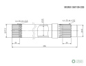 Wał napędu sprzęgła Z-18 hartowany C-385 ANDORIA - MOT