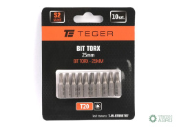 Bit TORX 25 mm/T20 (ZESTAW 10 SZT) / TEGER