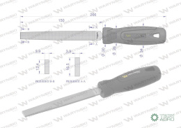 Pilnik płaski 150 mm Waryński