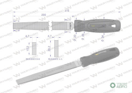 Pilnik płaski 200 mm Waryński