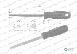 Pilnik trójkątny 150 mm Waryński