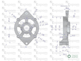 Pokrywa przednia alternatora 0120488205 Nowy Typ EXPOM KWIDZYN eu