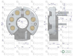 Prostownik Diody alternatora 16.905.254, 7017732M1 MF3 Nowy Typ EXPOM KWIDZYN eu