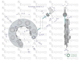 Prostownik kompletny alternatora EX230000. EX260000 C-330 C-360 EXPOM KWIDZYN eu