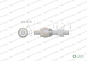 Przegub kierowniczy 240mm- M26x1,5/ M28x1,5 04401801 WARYŃSKI