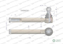 Przegub kierowniczy M18x1.5L 048982 WARYŃSKI