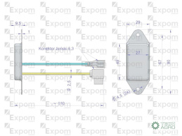 Regulator alternatora EX230000. EX260000 C-330 C-360 EXPOM KWIDZYN eu